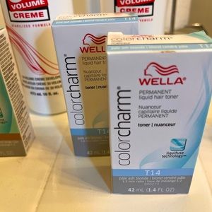 Wella Toners and cream developer 4 each